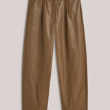 Wijde broek faux leather