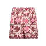 short met tile print