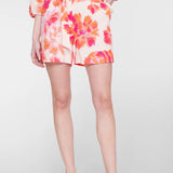 short kleurrijke mousseline