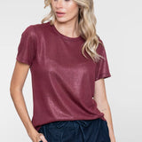 T-shirt met foil print