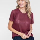 T-shirt met foil print