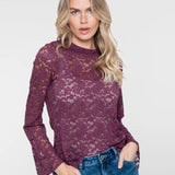 Top lace wide sleeves