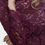 Top lace wide sleeves