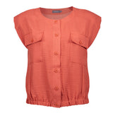 Blouse with pockets