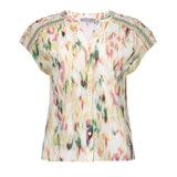 blouse met aquarelprint