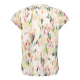 blouse met aquarelprint
