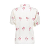 Blouse met bloemenborduursel