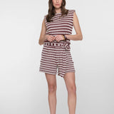 short met streepdessin
