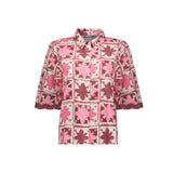 blouse met tile print