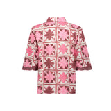blouse met tile print