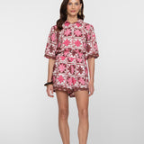 blouse met tile print