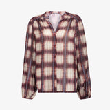 Blouse check lurex