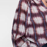 Blouse check lurex