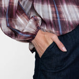 Blouse check lurex