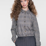 Blouse met ruit