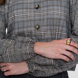 Blouse met ruit