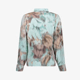 Blouse met aquarelprint