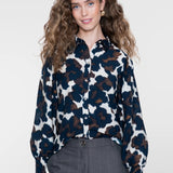 Blouse sand/blue