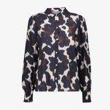 Blouse sand/blue