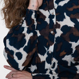 Blouse sand/blue