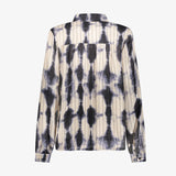 Blouse met abstract dessin