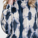 Blouse met abstract dessin