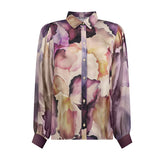 Blouse met aquarelprint