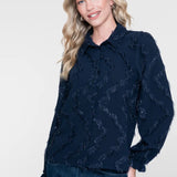 Blouse blue sparkle