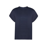 Dames top met satijnlook