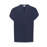 Dames top met satijnlook