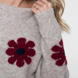 Pullover met bloemdessin