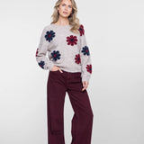 Pullover met bloemdessin