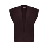 Dames gebreid gilet openvallend