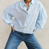 23512037 Sarah short chambray blouse