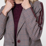 Blazer met ruitdessin