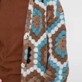 Vest met grafisch dessin