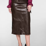 Rok in leather look