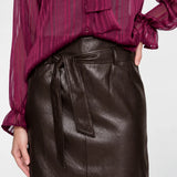 Rok in leather look