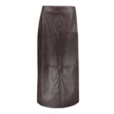 Midi rok van faux leer