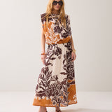 Skirt border print