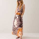 Skirt border print