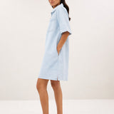 philipe bleached denim dress