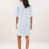 philipe bleached denim dress