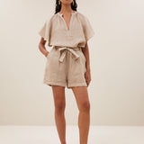 june linen shorts