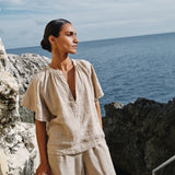 vina linen blouse