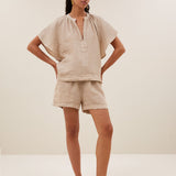vina linen blouse
