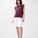 Folded shoulder singlet