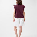 Folded shoulder singlet