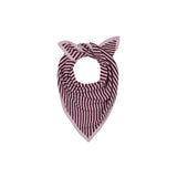 Striped triangle scarf