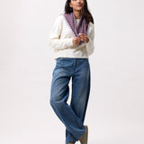 Striped triangle scarf